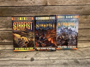 David Sherman Dan Cragg Starfist Lot I II III 1 2 3 First to Fight Paperback - Foto 1 di 7