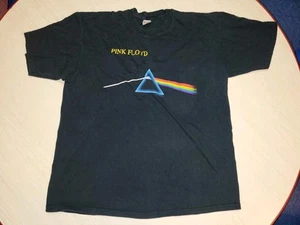 Iconic Vintage 1996 90s Pink Floyd Dark Side of the Moon Black 2XL XXL - Picture 1 of 10