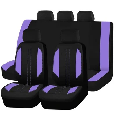 For Chevrolet Car Seat Covers Full Set 5-Seat Cloth Front Rear Split Bench Cover - Image 1 of 4