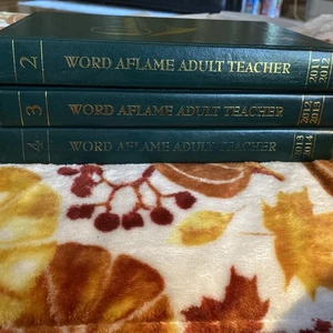 Word Aflame Adult Teacher Vol 2-4 Celebration Series 2011-2014 Set Of 3 Only - Imagen 1 de 6
