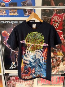 Vintage Y2K Rings of Saturn Crazy Deathcore Metal RARE Goth Band T-Shirt Medium