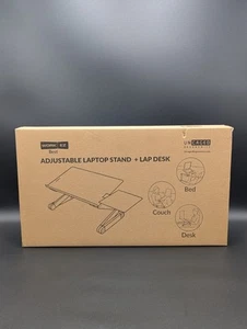 Uncaged Ergonomics WorkEZ Best Adjustable XL Laptop Stand & Lap Desk - Black - Afbeelding 1 van 4
