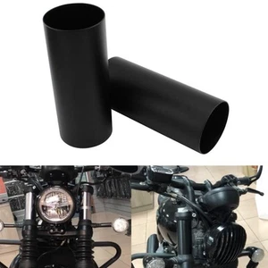2 Stück Front Shock Fork Guard Cover Ohne Loch Für Trimpion Bonneville Bobber - Bild 1 von 1