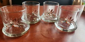 Set of 4 Vintage Avon Chesapeake Mallard Duck Whiskey Low Ball Glasses 1981 - Picture 1 of 8