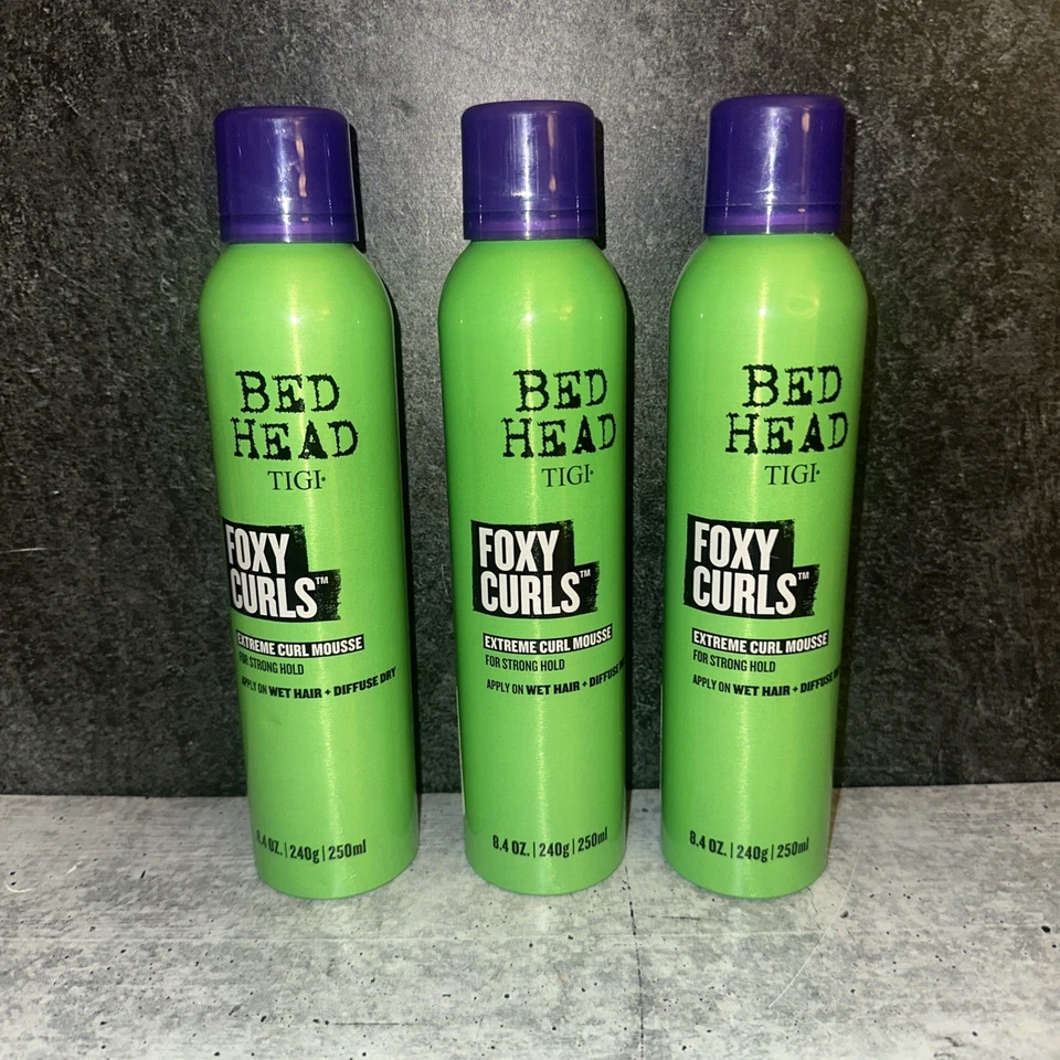 3 Lot Tigi Bed Head Foxy Curls Extreme Curl Mousse 8.4 oz - Image 1 of 1
