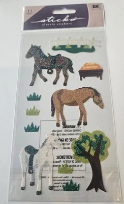 EK Success Sticko Clásico Brillo Pegatinas Caballos Ponis Tema Álbum de Recortes Foto 1 de 3