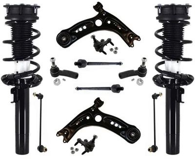 Front Struts Lower Control Arms Tie Rods & Links For Volkswagen GTI 2015 2021 - Image 1 of 4