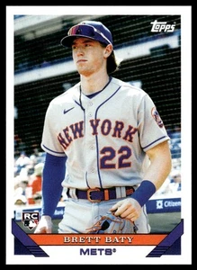 2023 Topps Throwback Thursday Brett Baty #35 1993 Design PR: 1,126 RC Mets - Picture 1 of 2
