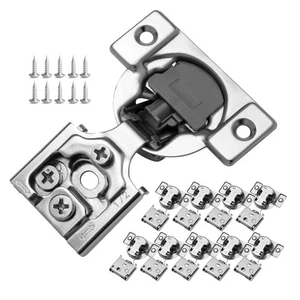 1/2 Inch Overlay Soft Close Cabinet Hinges, 10 Pack Slow Soft Close Hinges fo... - Picture 1 of 6
