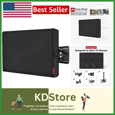 Universal Outdoor TV Cover for 56-60 Inches - Weatherproof, Dustproof, and Ea... - Image 1 of 4