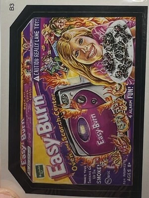 Tarjeta adhesiva adicional Topps Wacky Packages 2005 fácil quema hornear horno parodia B3 casi nueva Foto 1 de 4