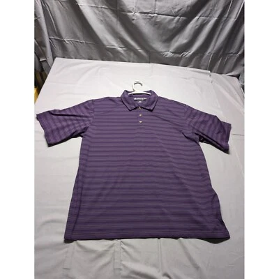 Pebble Beach Performance Polo Shirt Striped Golf Athletic XL - Image 1 of 4