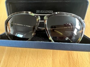 Sonnenbrille, Jil Sander, Pilot Aviator, braun grün - Bild 1 von 6