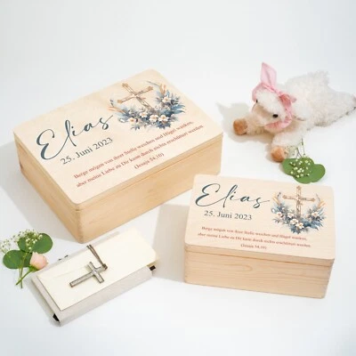 Personalisierte Erinnerungskiste zur Taufe | Erinnerungsbox | Taufgeschenk - Bild 1 von 4