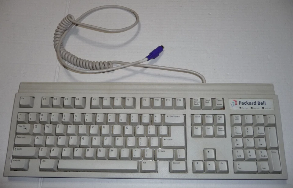 Vintage Packard Bell Mechanical Keyboard 5130 Clicky Keyboard PC Gaming NEW - Image 1 of 3