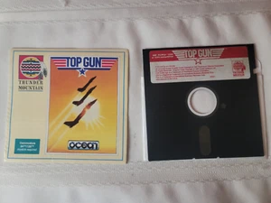 Top Gun Thunder Mountain Ocean Commodore 64 128 5.25" Disk & Book ONLY - Picture 1 of 3