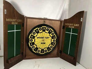 Mount Gay Rum Vintage Dartboard Cabinet Display - Picture 1 of 12
