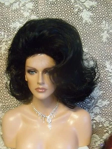 ELITE BRAND WIGS! GLAMOROUS SHORT WAVY SIDE DO FLIP VOLUME TEASED HOLLYWOOD GLAM - Picture 1 of 11