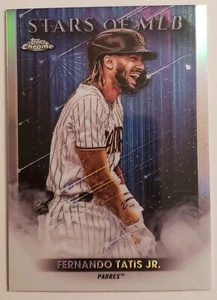 2022 Topps Series 1 Chrome Refractor Stars Of MLB Fernando Tatis Jr San Diego - Picture 1 of 2