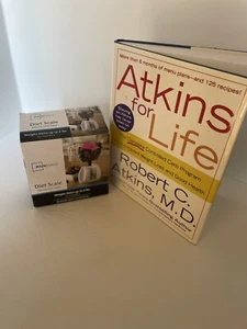 Atkins for Life Book And Main Stays 2 Lb Diet Scale Combined - Picture 1 of 4