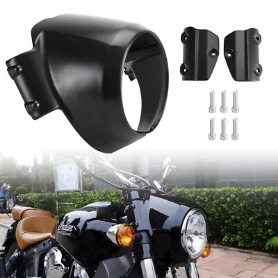 Windshield Headlight Bezel Upper Fairing fit For Indian Scout 2015-2022 US Foto 1 de 4