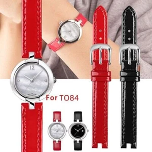 12*3MM Notched Calfskin Leather For T084 T084210a Wristband Watchband Strap - Picture 1 of 16