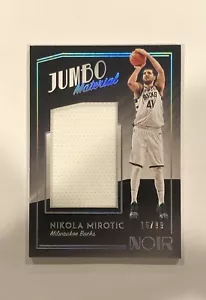 2018-19 Panini Noir Nikola Mirotic Jumbo Material Game-worn Jersey #’d 16/199🔥 - Picture 1 of 4