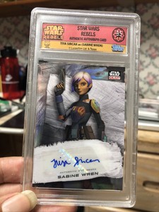 Topps Star Wars Rebels Sabine Wren Autographed by Tiya Sircar