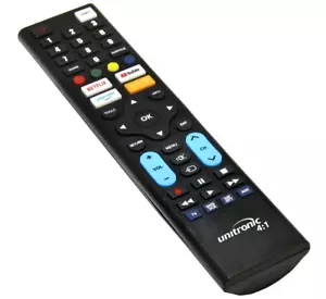 Telecomando UNIVERSALE smart tv led lcd di ricambio ps2 decoder compatibile 4:1 - Imagen 1 de 4