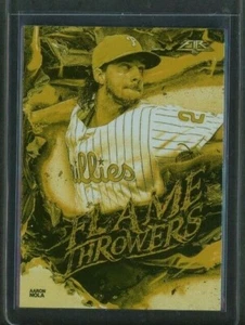 Topps Fire 2020 - Aaron Nola #FT-9 lanzallamas dorado paralelo - Filis - Imagen 1 de 2