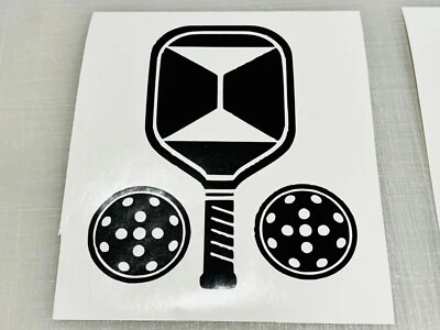 Pickleball Vinyl Decal Many Sizes & Colors Buy 2 Get 1 FREE + FREE Ship #1 - Image 1 of 4