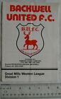 1980s programme Backwell United v. Elmore