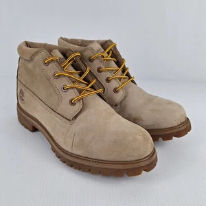 TIMBERLAND Men's Waterproof Boots Shoes Wheat Nubuck Size US 12 SE80 - Picture 1 of 15