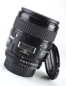 Nikon 60mm F2.8 D Micro Autofocus Prime Nikkor Lens For DSLR's F&R Lens Cap - Picture 1 of 13