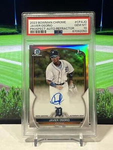 2023 Bowman Chrome #CPAJO Javier Osorio Auto Ref /499 10 PSA GEM-MT RC - Picture 1 of 2