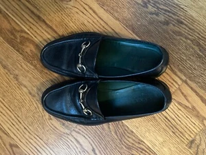 1200 $ Gucci 1921 Kollektion schwarz Leder Horsebit Loafer 90th Anniversary Größe 8 - Bild 1 von 5