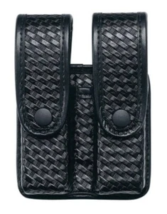 Uncle Mike's 74367 Mirage Basketweave Double Stack Duty Divided Mag Case - Picture 1 of 8