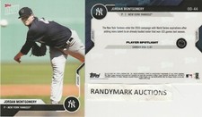 Jordan Montgomery NEW YORK YANKEES 2020 TOPPS NOW ROAD TO OPENING DAY OD-44 SP