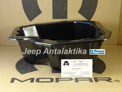 Engine Oil Pan Jeep Wrangler 07-18 2.8L Diesel 68027080AA New Genuine Mopar - Image 1 of 4