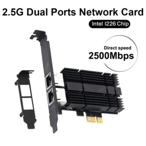 Scheda di rete RJ45 Intel I226 PCIe Gigabit 2.5G scheda di rete Ethernet desktop a due porte - Foto 1 di 10