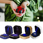 Led Luxury Ring Box With Light Wedding Ring Case Jewelry Gift For Engagement
