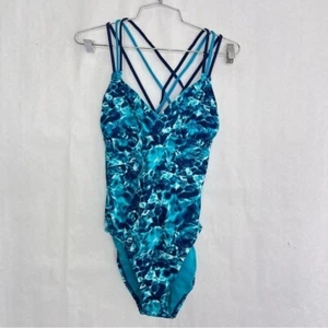 Coastal Blue Einteiler Badeanzug Medium Größe 8-10 - Bild 1 von 4