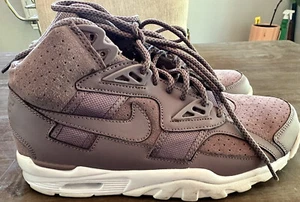 Nike Air Trainer SC High Taupe Grey White Shoes 302346-201 lot Men's Size 7.5 - Picture 1 of 9