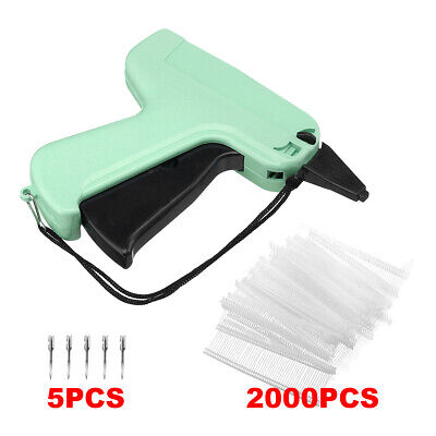 Handheld Clothing Price Label Tagging Tag Gun With 2000 Barbs & 5 Needles • 8.99$