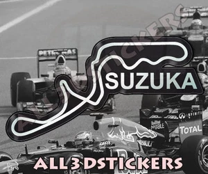 Adesivi Resinati 3D Circuito Suzuka 14x7.5cm - Picture 1 of 1