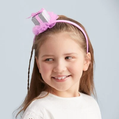 American Girl Happy Birthday Purple Present Headband for Girls New On Card - Image 1 of 4