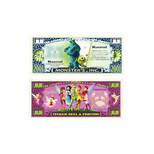 Set of 2 diff. Disney fantasy paper money currency