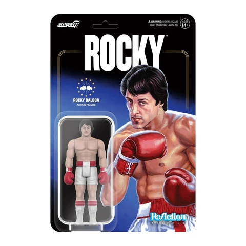 SUPER7 Rocky Rocky Boxing ReAction Figure 3.75" NEW Cover