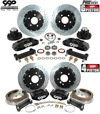1968-74 Chevy II Nova 14" / 13" Front Rear Big Brake Disc Brake Conversion Kit Foto 1 de 4