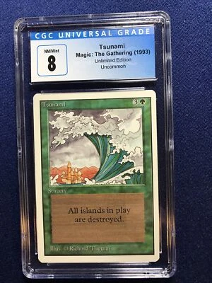 MTG Unlimited Tsunami CGC 8 NM/Mint 1993 - Image 1 of 2